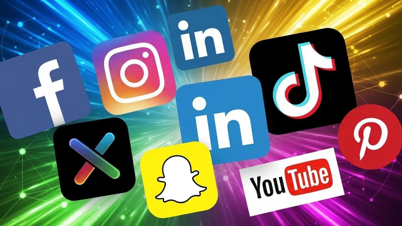 Collage of social media platform logos, showcasing their unique characteristics and opportunities for business growth